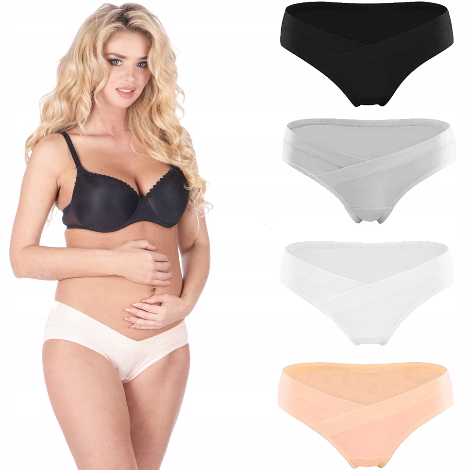 ANATOMICZNE majtki ciążowe pod brzuch REGULOWANE fenome