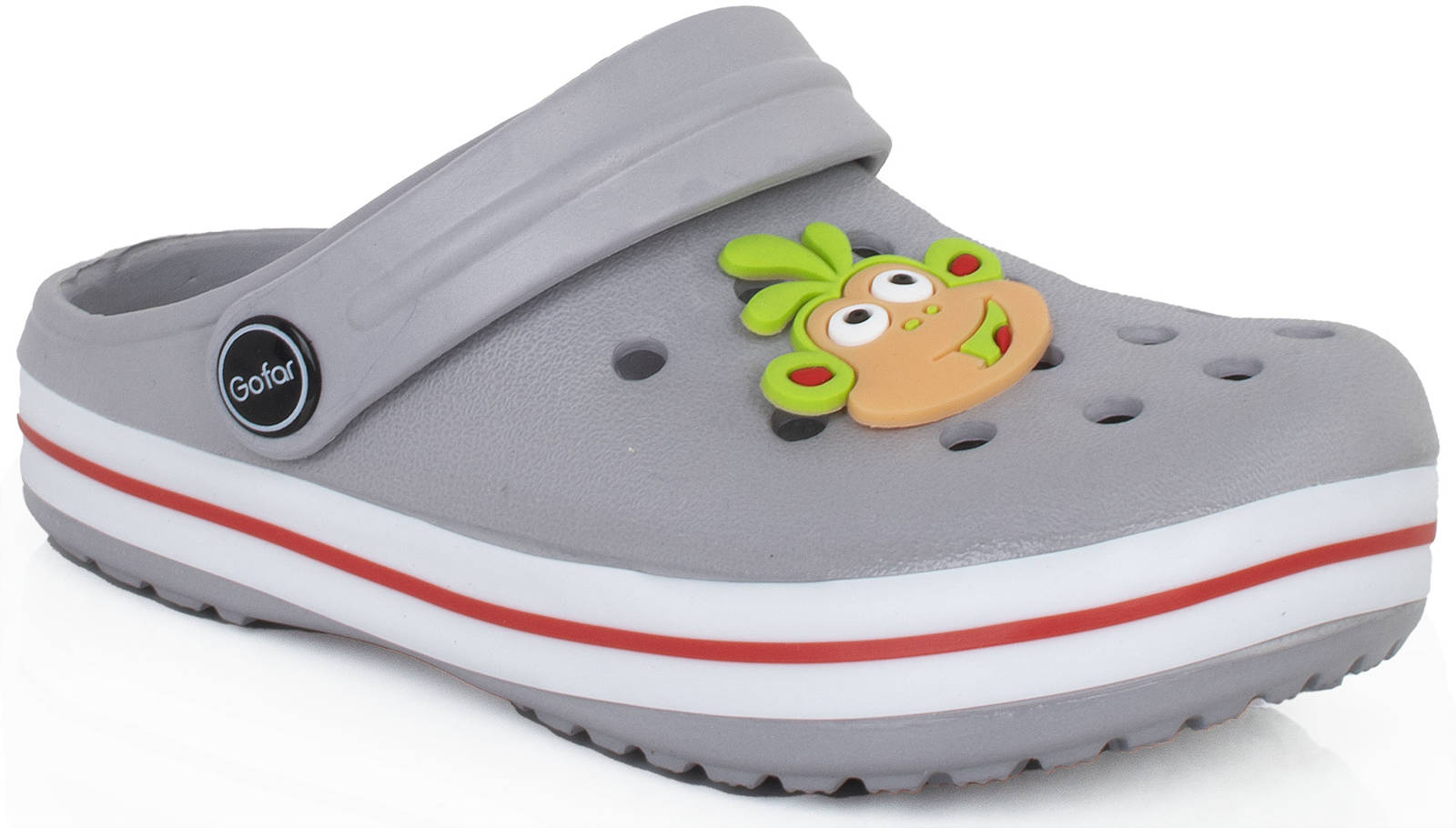 

7384 Szare Klapki Lekkie Kroksy Dziecięce 27