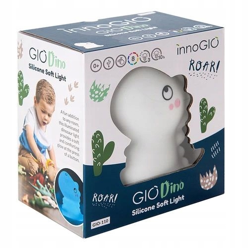 

Innogio Silikonowa Lampka nocna GioDino