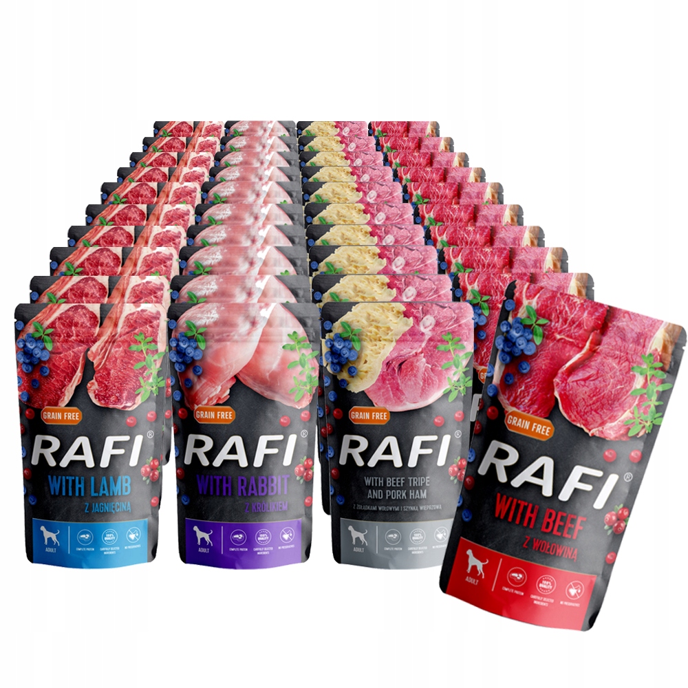 Rafi Bez Obilovin krmivo pro psa 40x500 g