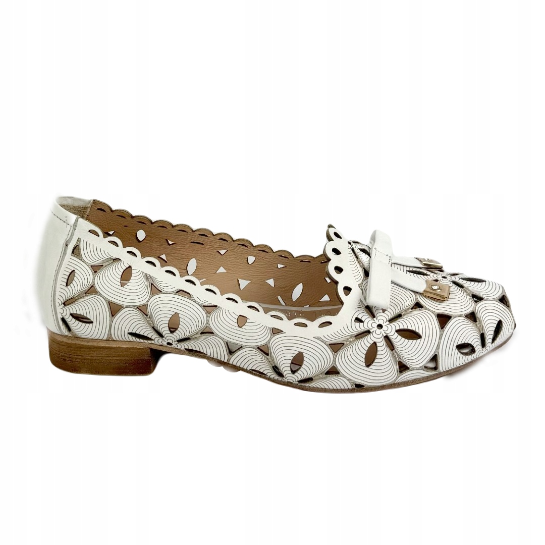 Dámské baleríny Boccato 010.712.01 Bílá 41, Bílá