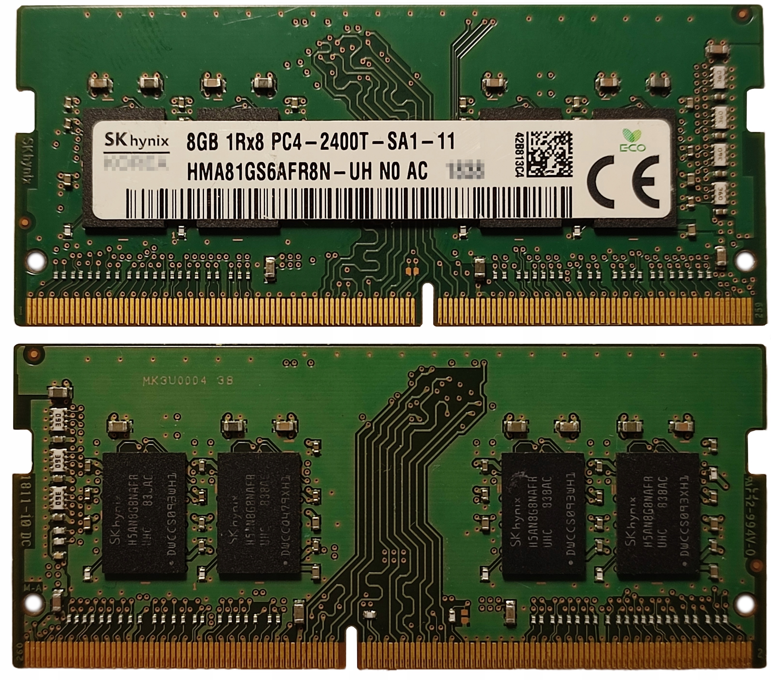 (n) 8GB 1*8GB Hynix DDR4 2400MHz 1,2V HMA81GS6AFR8N-UH