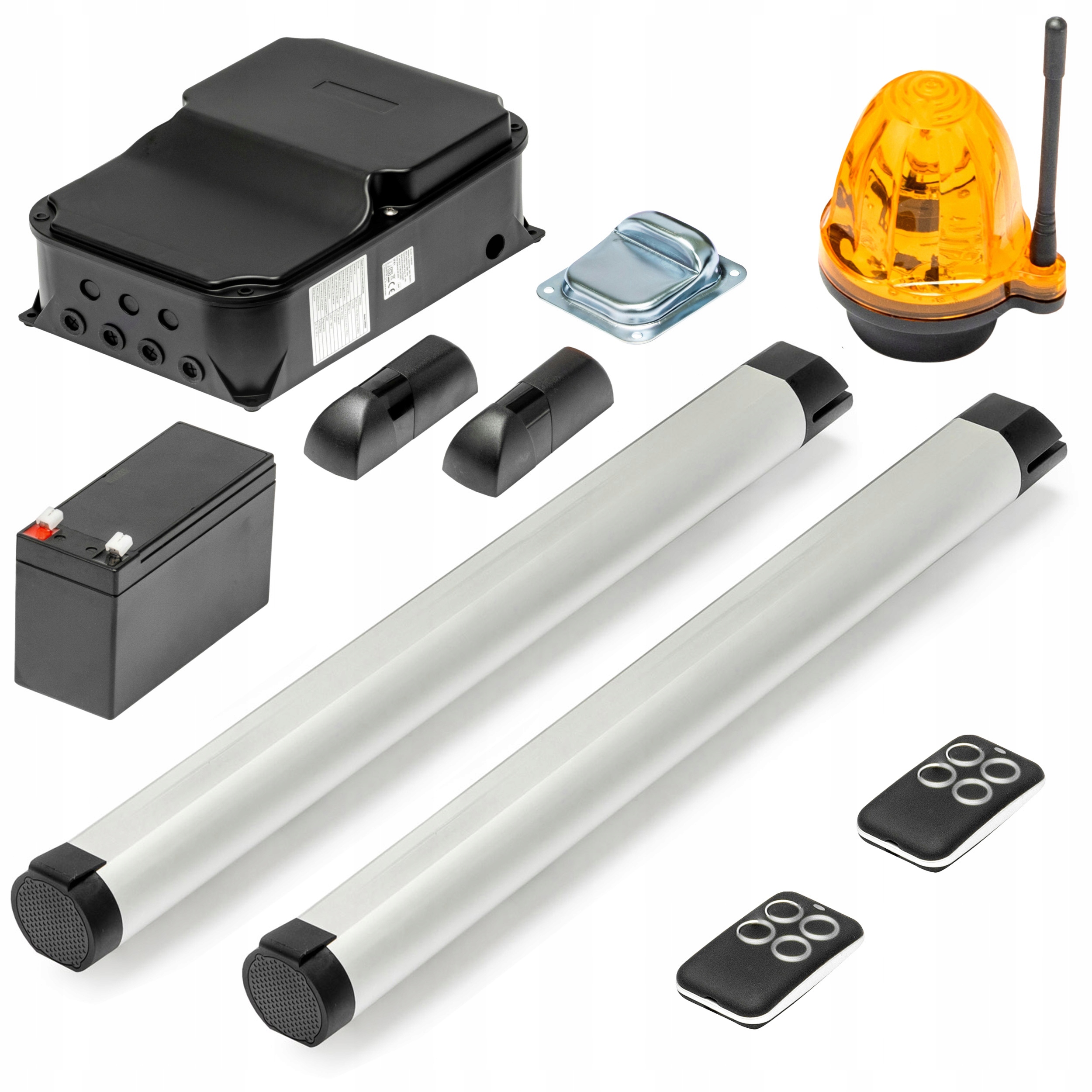 Napęd Do Bramy Dwuskrzydłowej Wąskie Słupki MIK400 4m/300 Akumulator