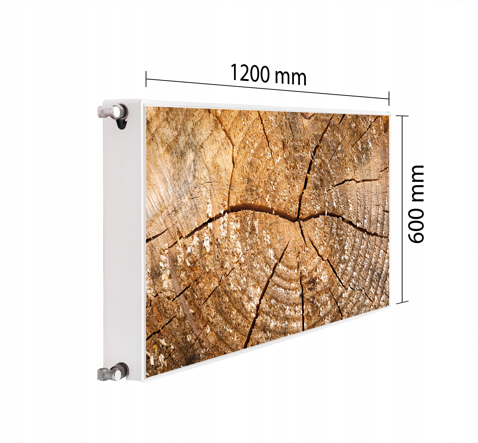 Maskovač Kryt Radiátoru 120x60 Dřevo Podložka Magnet