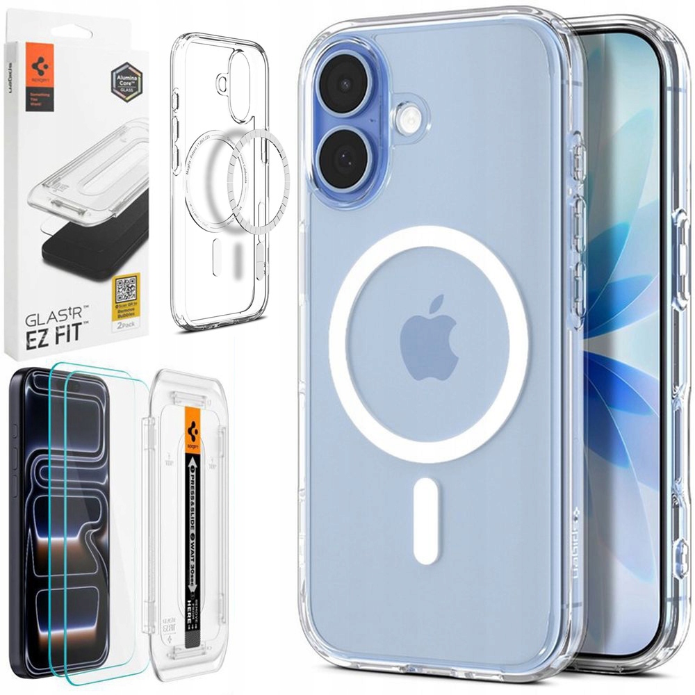 Spigen Pouzdro Ultra Hybrid MagSafe Case 2x Sklo pro Apple iPhone 17