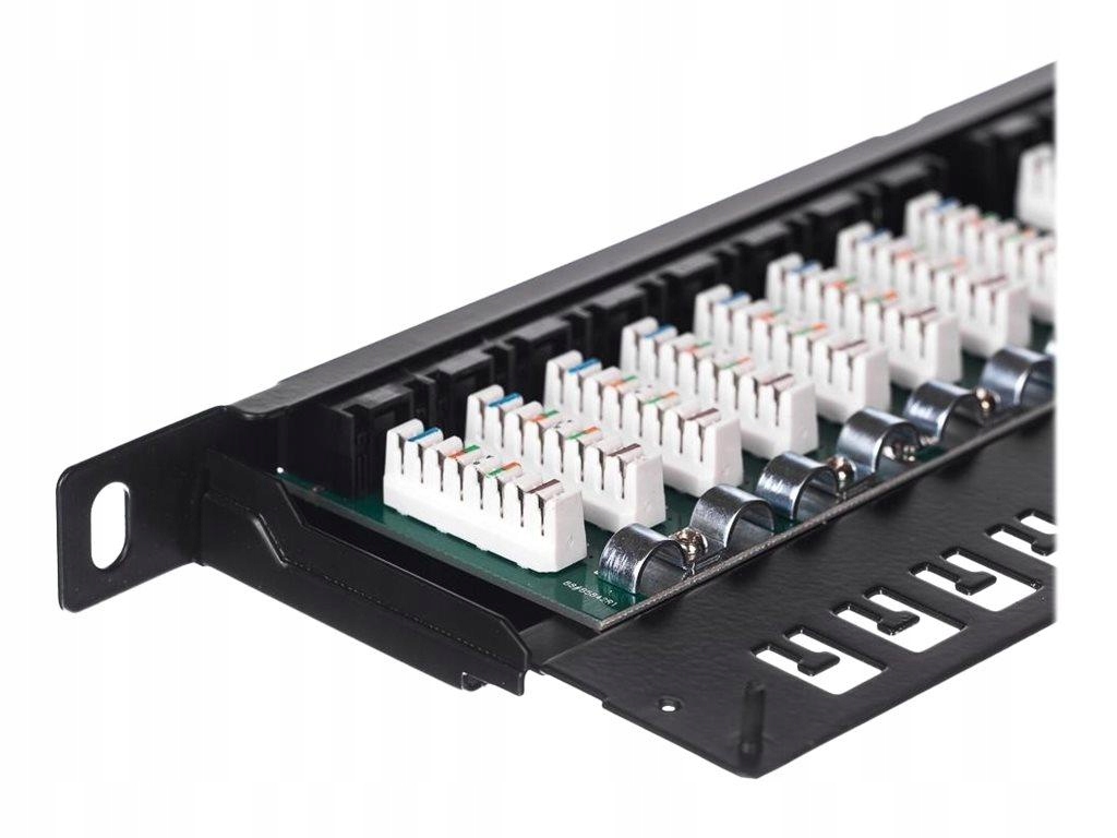Netrack 104-10 Netrack patch panel 19 24-porty kat. 5e Utp, 0,5U z półką