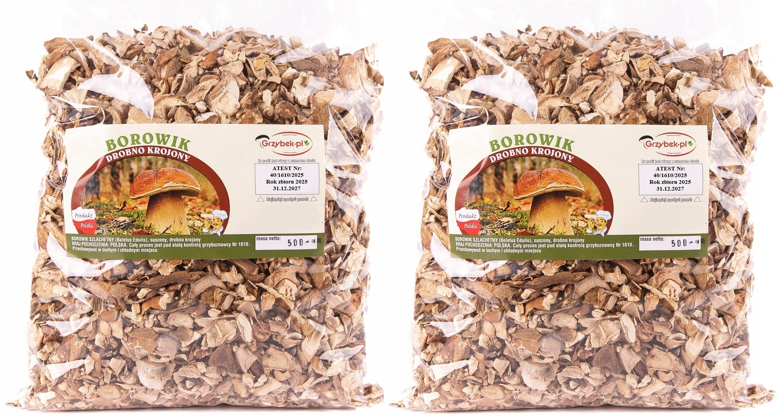 Borowik Jemně Krájený 5kg Nová Sbírka 2025 Polský Atest sušené houby