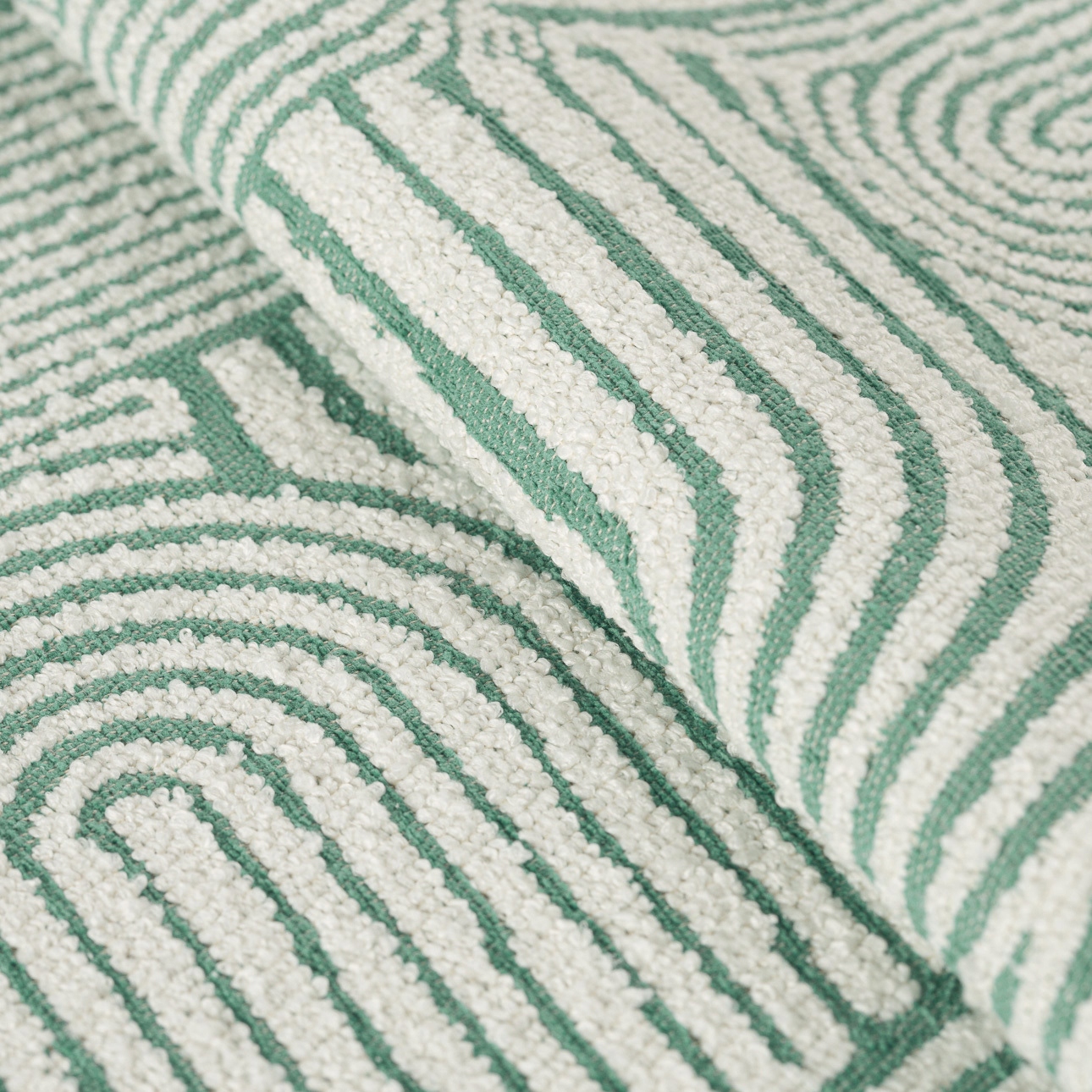 Taburetka Barrel ø40, výška 40 cm, mätové oblúky na krémovom pozadí