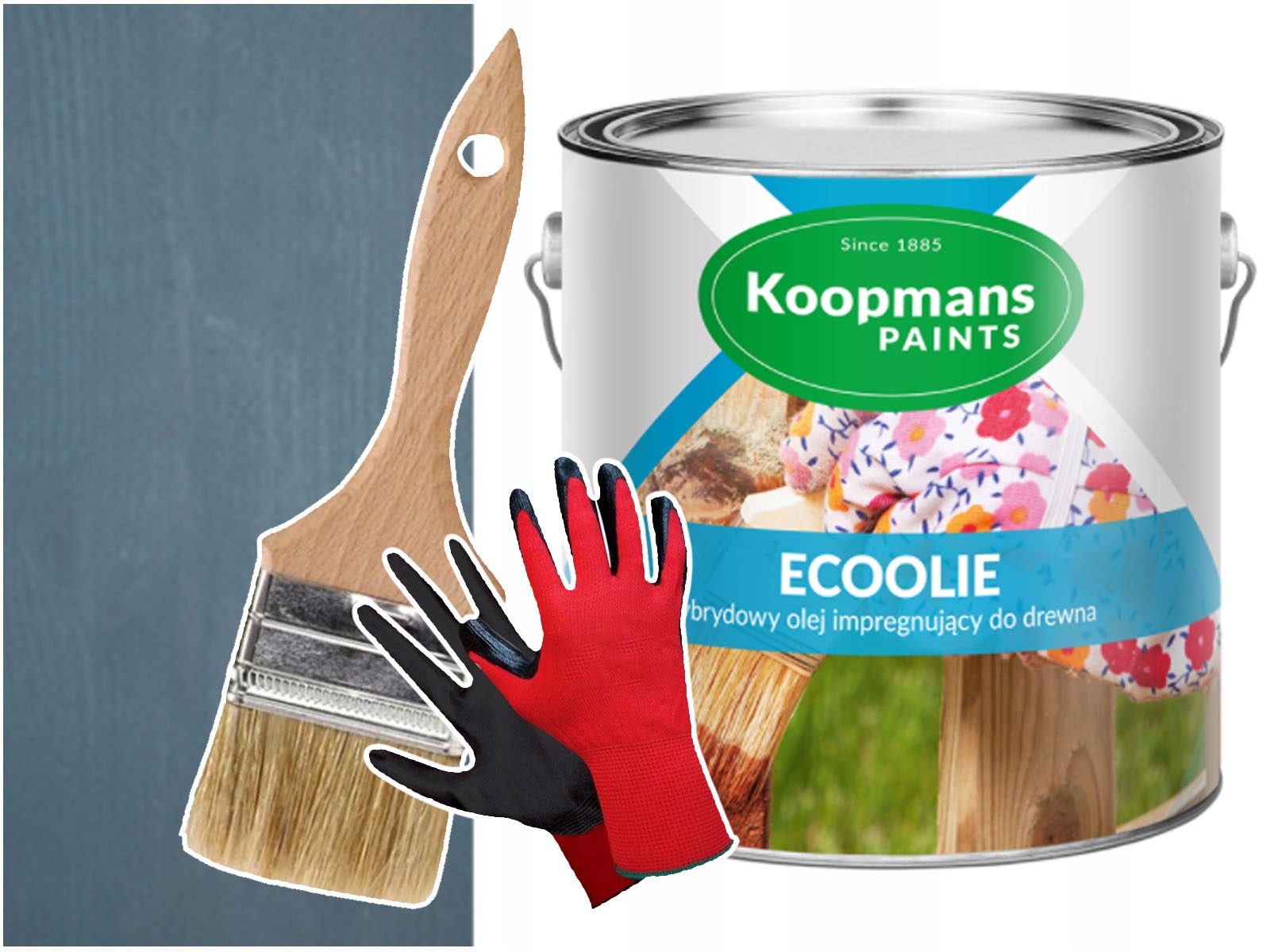 Olej na terasu Koopmans Ecoolie Sivý Oceľový 2,5