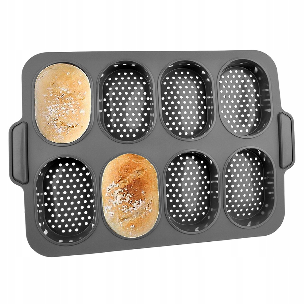 FORMA SILIKONOWA DO PIECZENIA BUŁEK NA 8SZT BUŁEK
