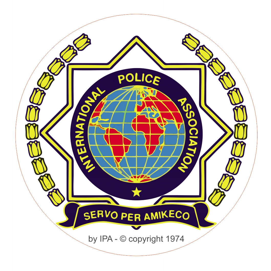 

Ipa Policja Naklejka Samochodowa średnica 8 cm wew