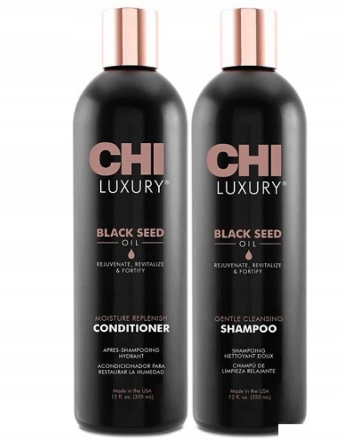 Luxury Black Seed Oil — zestaw szamponu i odżywki