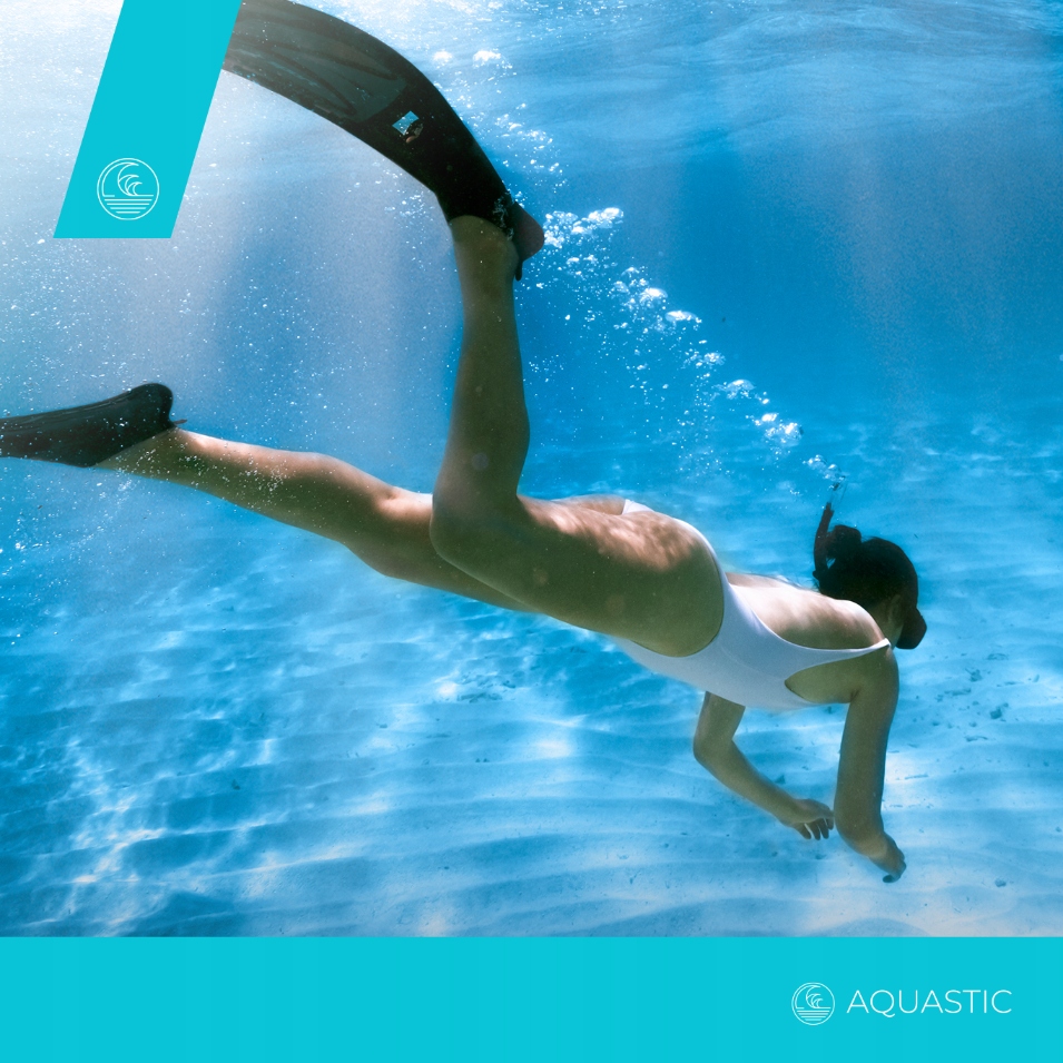 Подвійна Маска Для Дайвінгу Та Плавання Snorkeling Aquastic Shoal