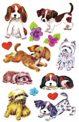 

Naklejki Pieski 39 szt. Piesek Pies