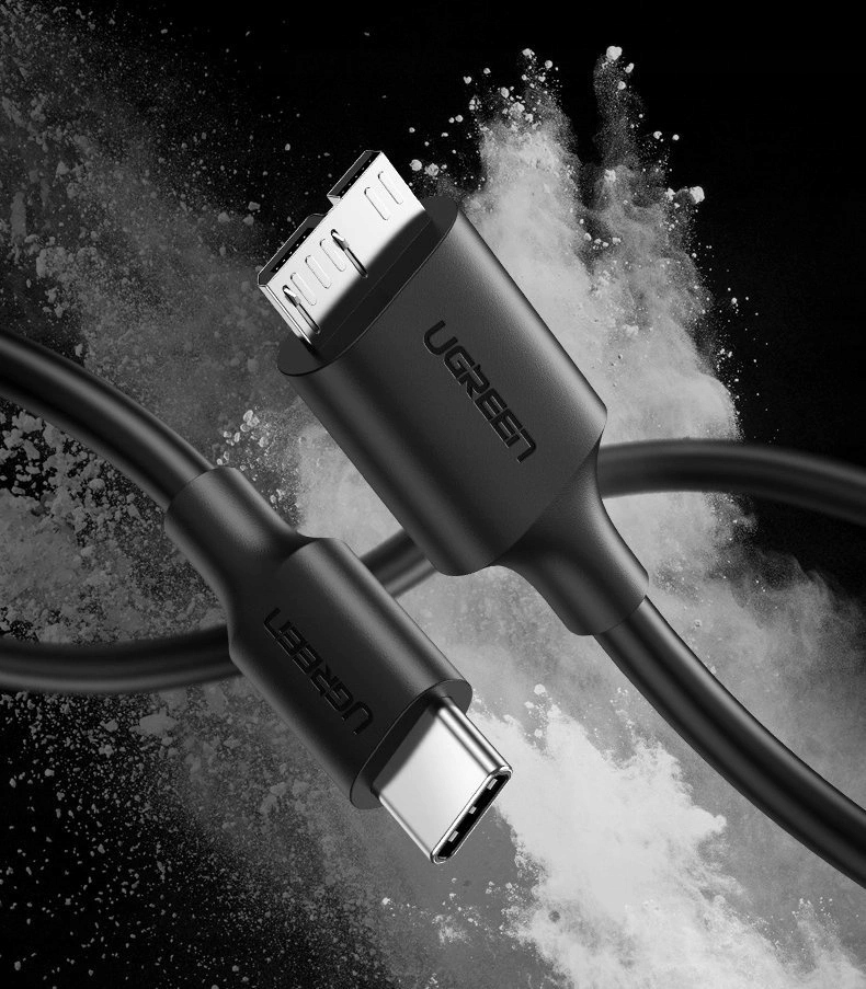 UGREEN KABEL PRZEWÓD USB C - micro USB Typ B SuperSpeed 3.0 1M DO DYSKÓW Długość kabla 1 m