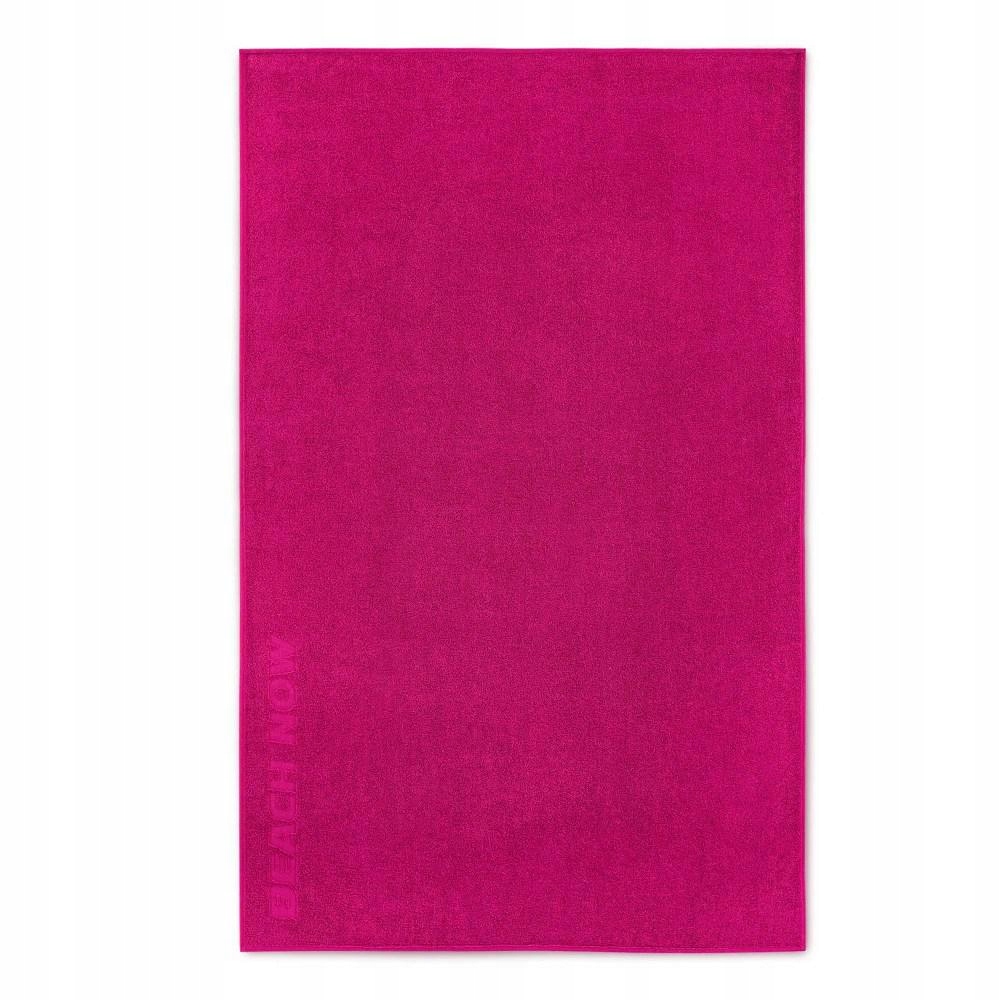 

Ręcznik plażowy 100x160 różowy bawełniany frotte