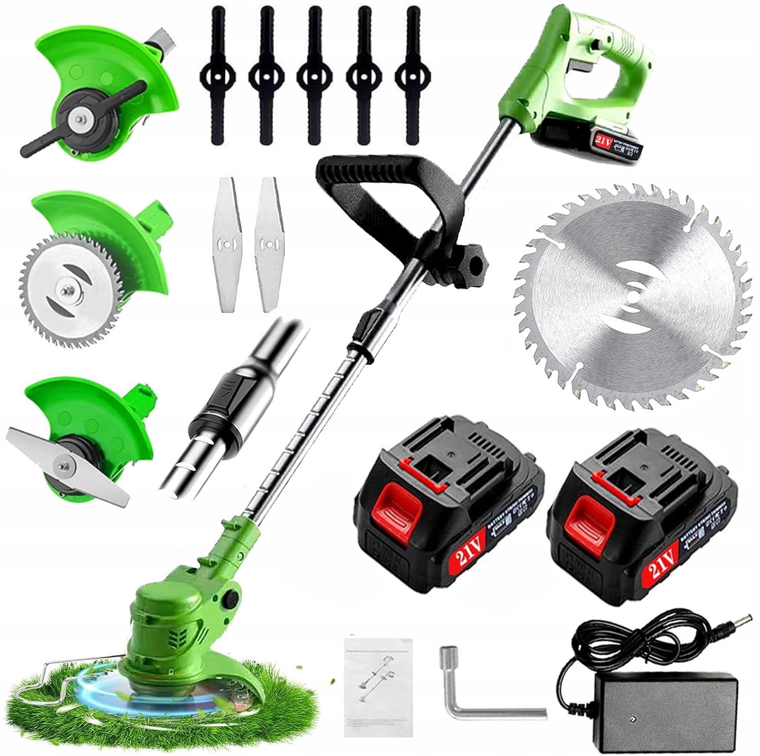 Aku Vyžínač Křovinořez S Ochranným Krytem 2 Akumulátor