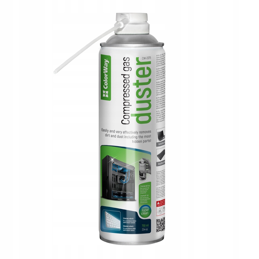 Sprężone powietrze ColorWay 750ml CW-3375 do czyszczenia elektroniki