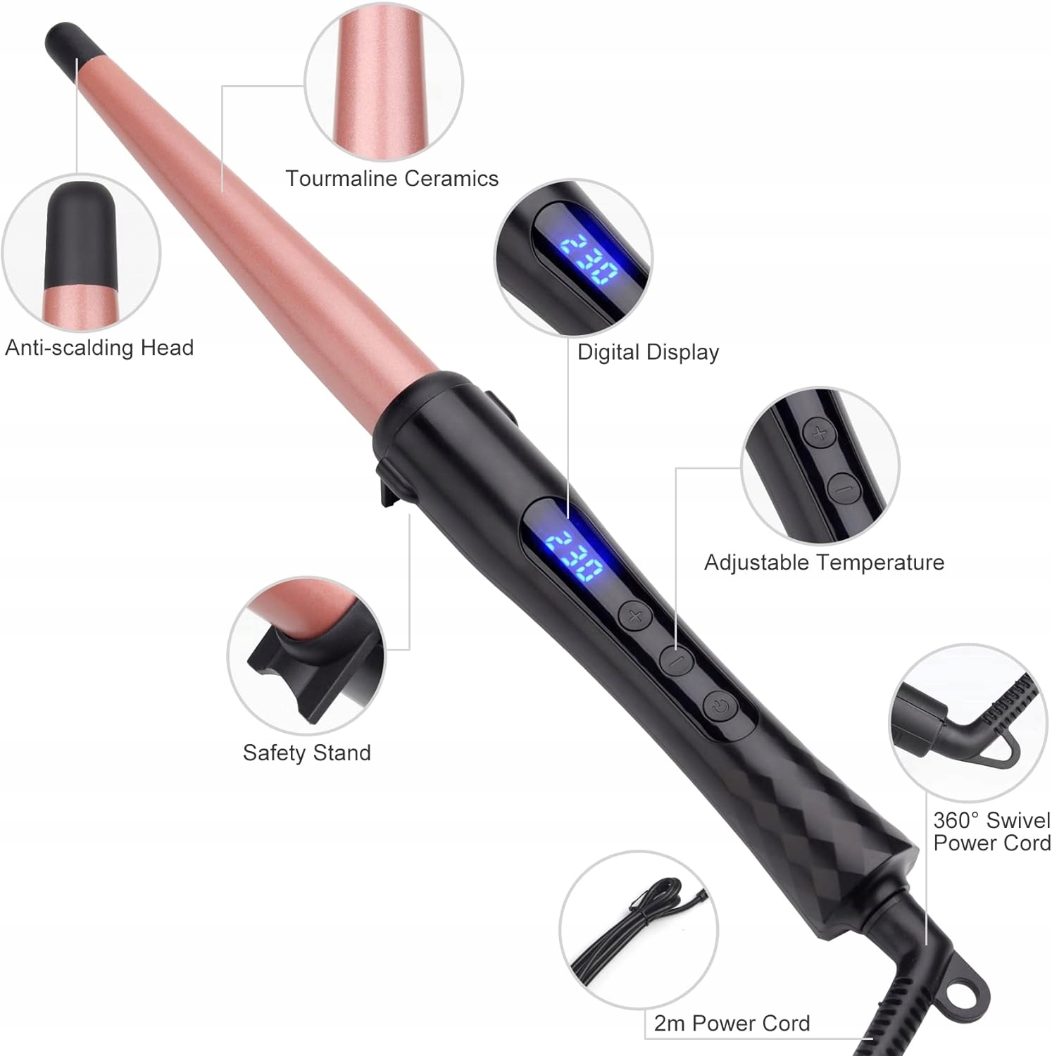 Lokówka stożkowa Jaeton Curling Wand