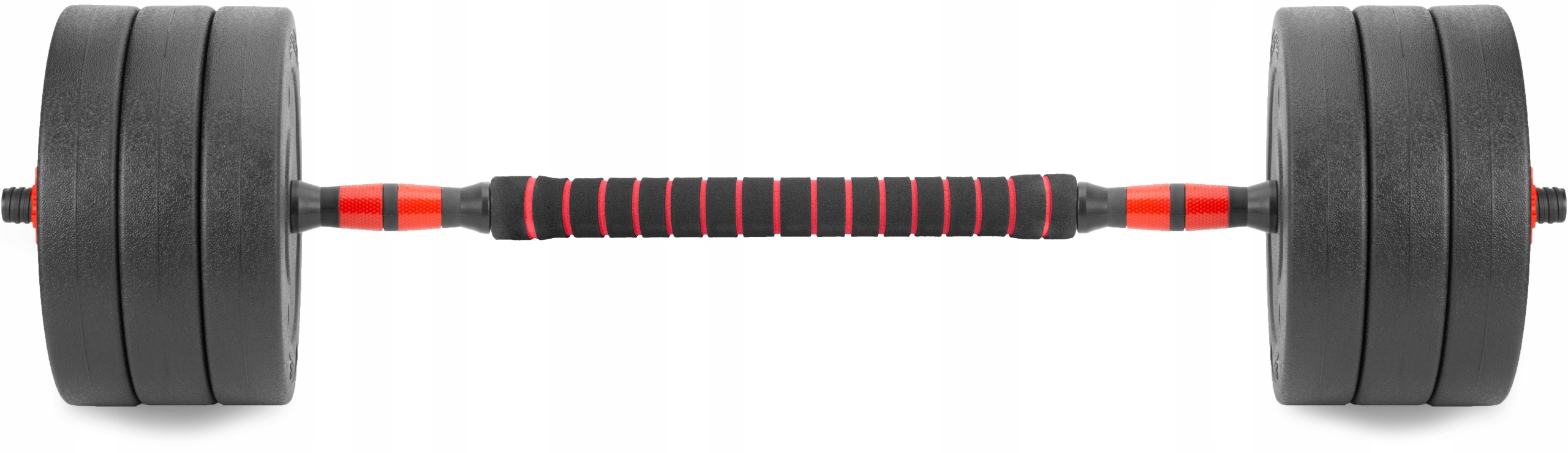 Hantle 2x30kg bitumiczne regulowane Z ŁĄCZNIKIEM zestaw 60kg GRYFY SZTANGA Model HBŁ 2x30kg