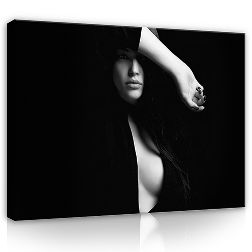 Obraz Žena Akt Černobílý Moderní Do Ložnice Obývacího Pokoje Plátno 120x80