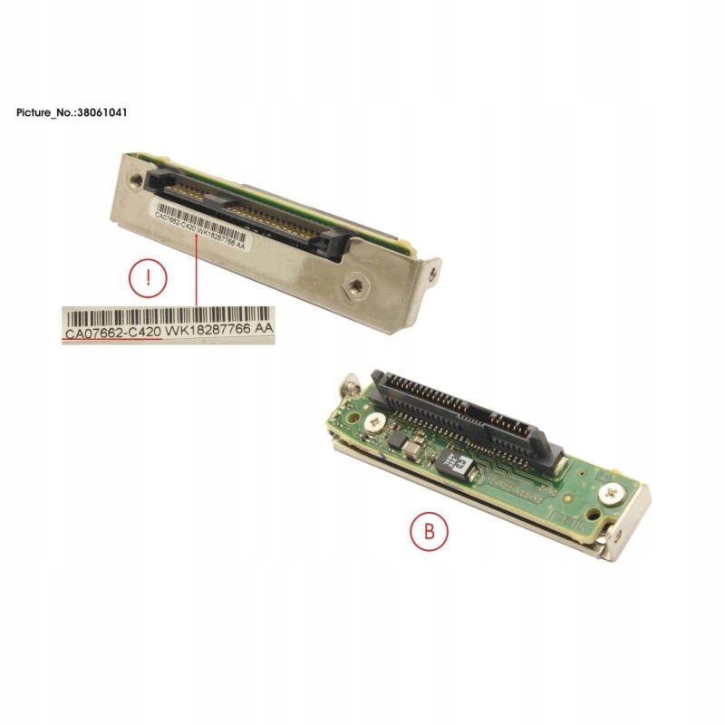 Konektor Adapter Dysku Fujitsu DX S3 Disk Dongle Card 2.5" CA07662-C420