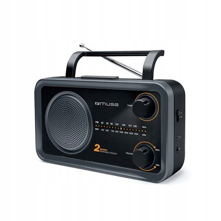 Muse M-06DS Aux in Grey 2-zakresowe radio przenośne Muse