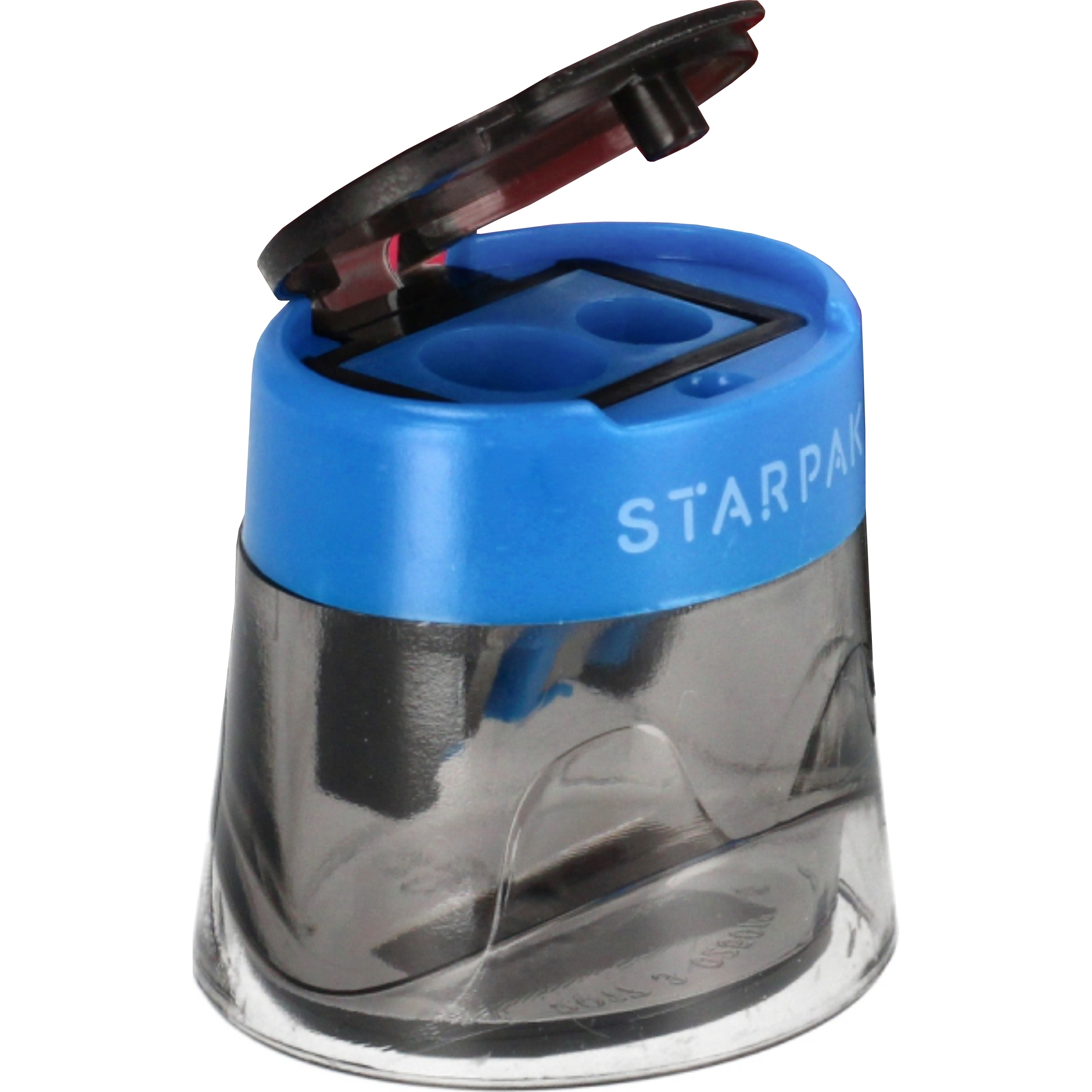 

Temperówka 2 ostrza pojemnikiem Starpak niebieska