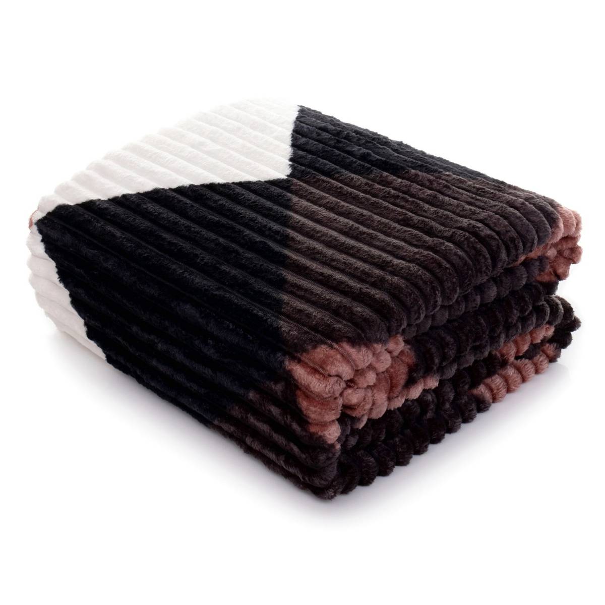 

160x200 Koc Mikrofibra Tłoczona Ardea Pasy Narzuta