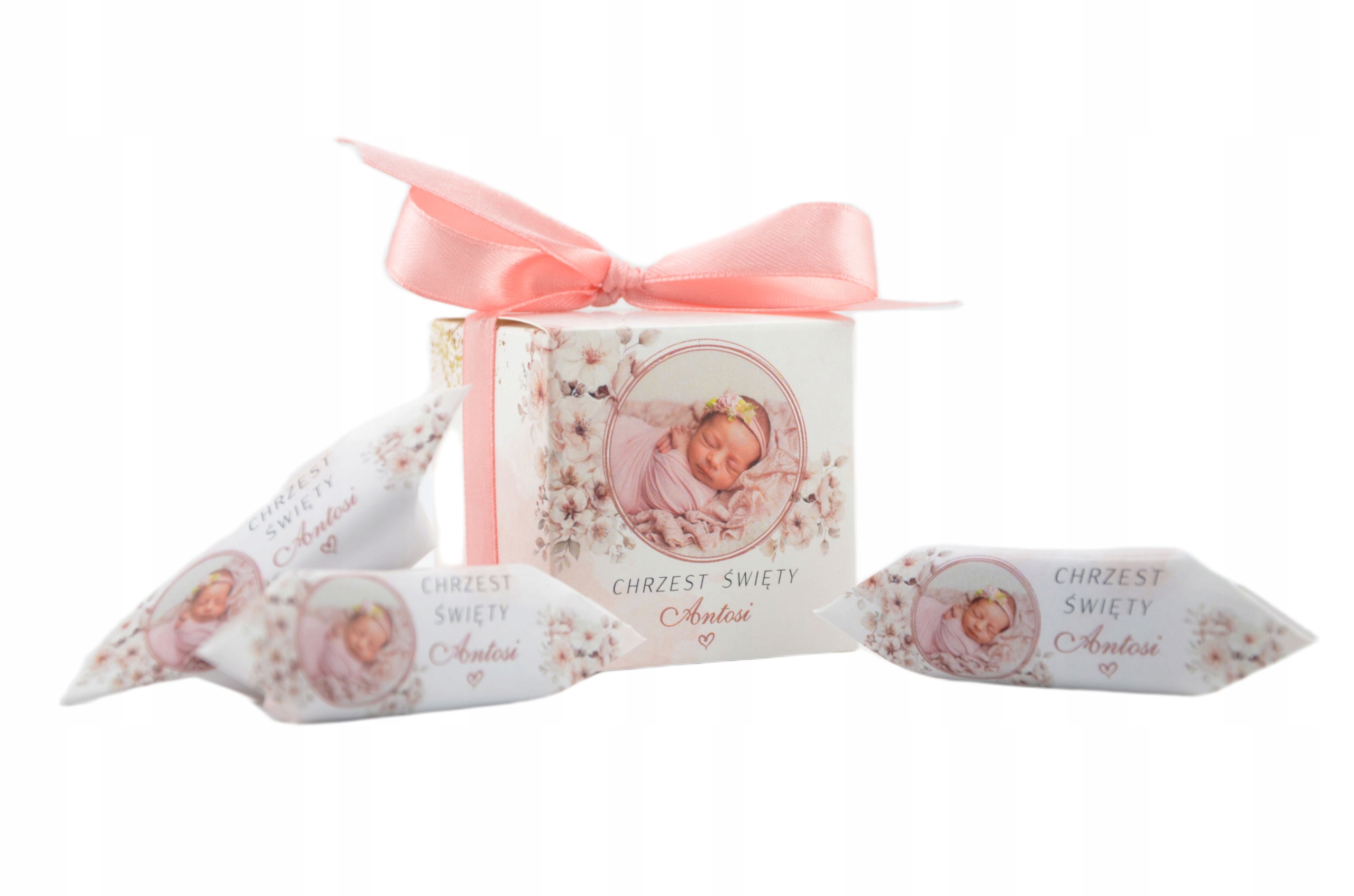 ZAPROSZENIE NA CHRZEST ŚWIĘTY ZE ZDJĘCIEM + KOPERTA + IMIĘ DZIECKA -EKSPRES Kolor dominujący wielokolorowy