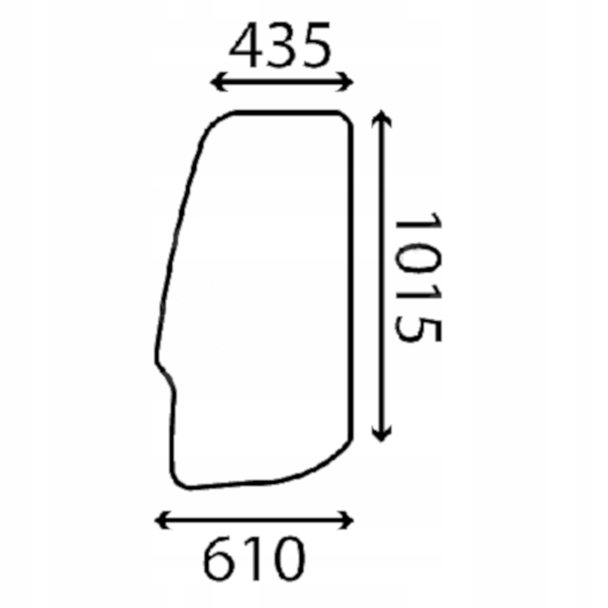 Volvo sklo levé dveře 14527536 (3976)