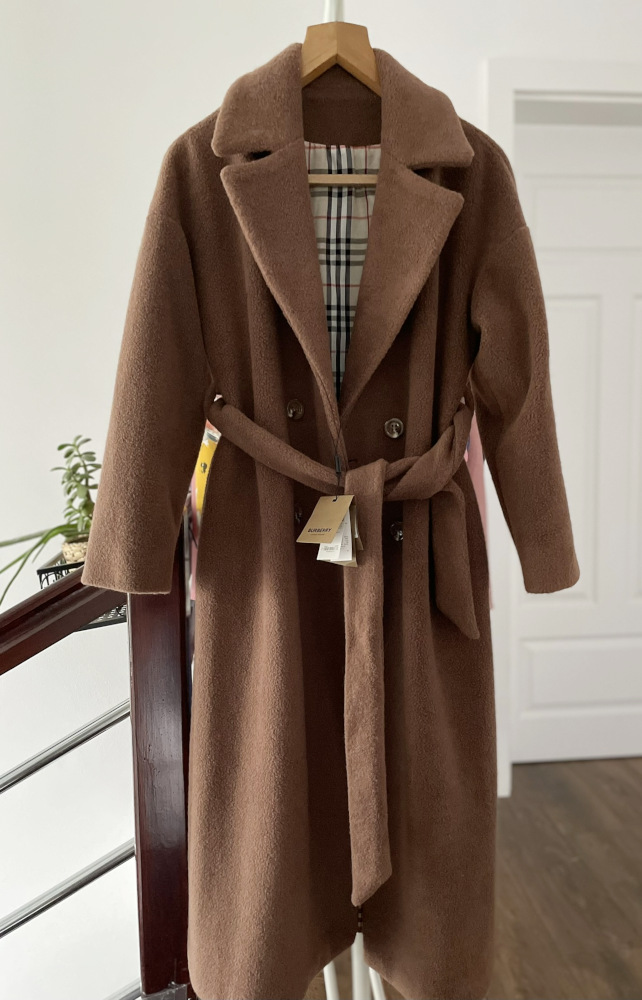 Dámský hnědý kabát Nový vel 36