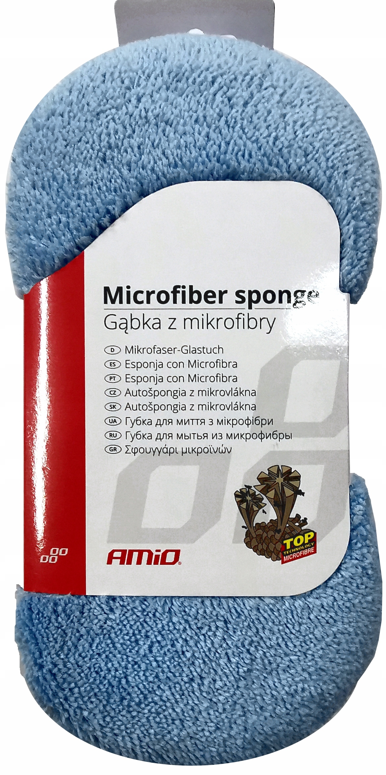 GĄBKA z MIKROFIBRY MIĘKKA do MYCIA SAMOCHODU AUTA