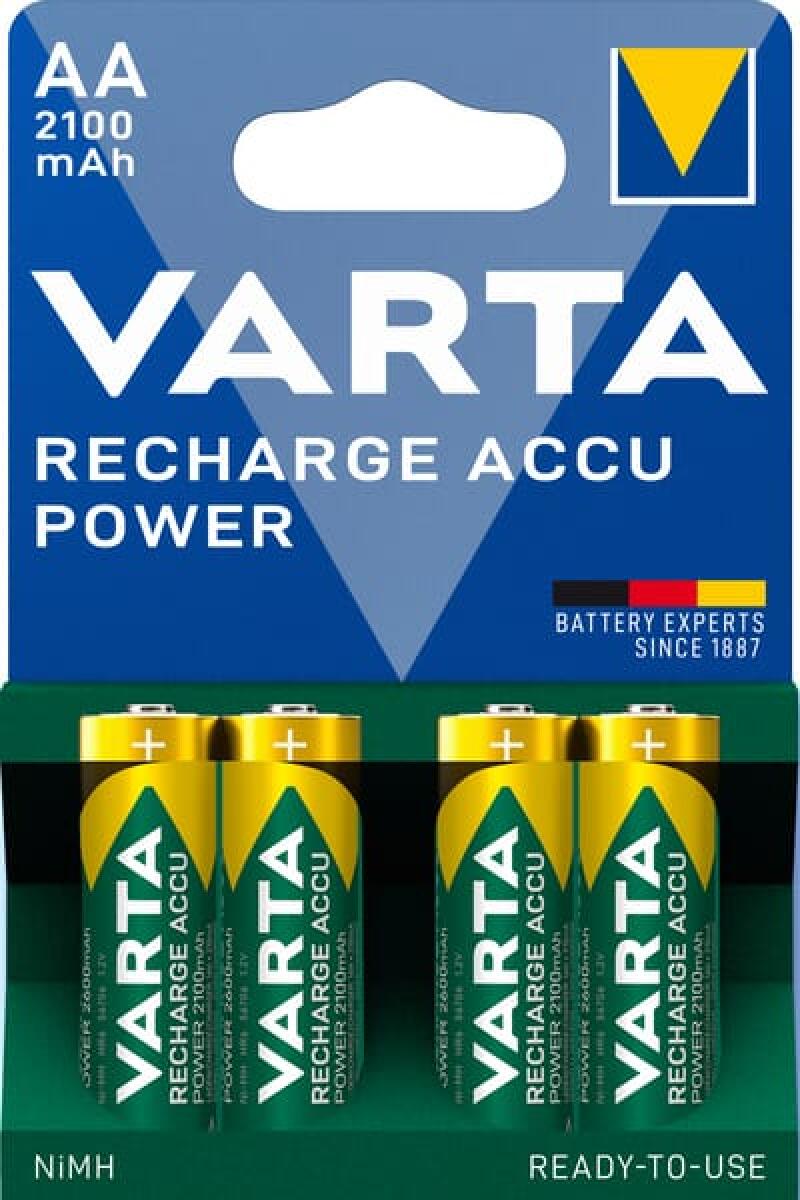 Varta Aa LR06 Akumulator 1.2V 2100mAh Ready2Use 4 sztuki niklowo-metalowy