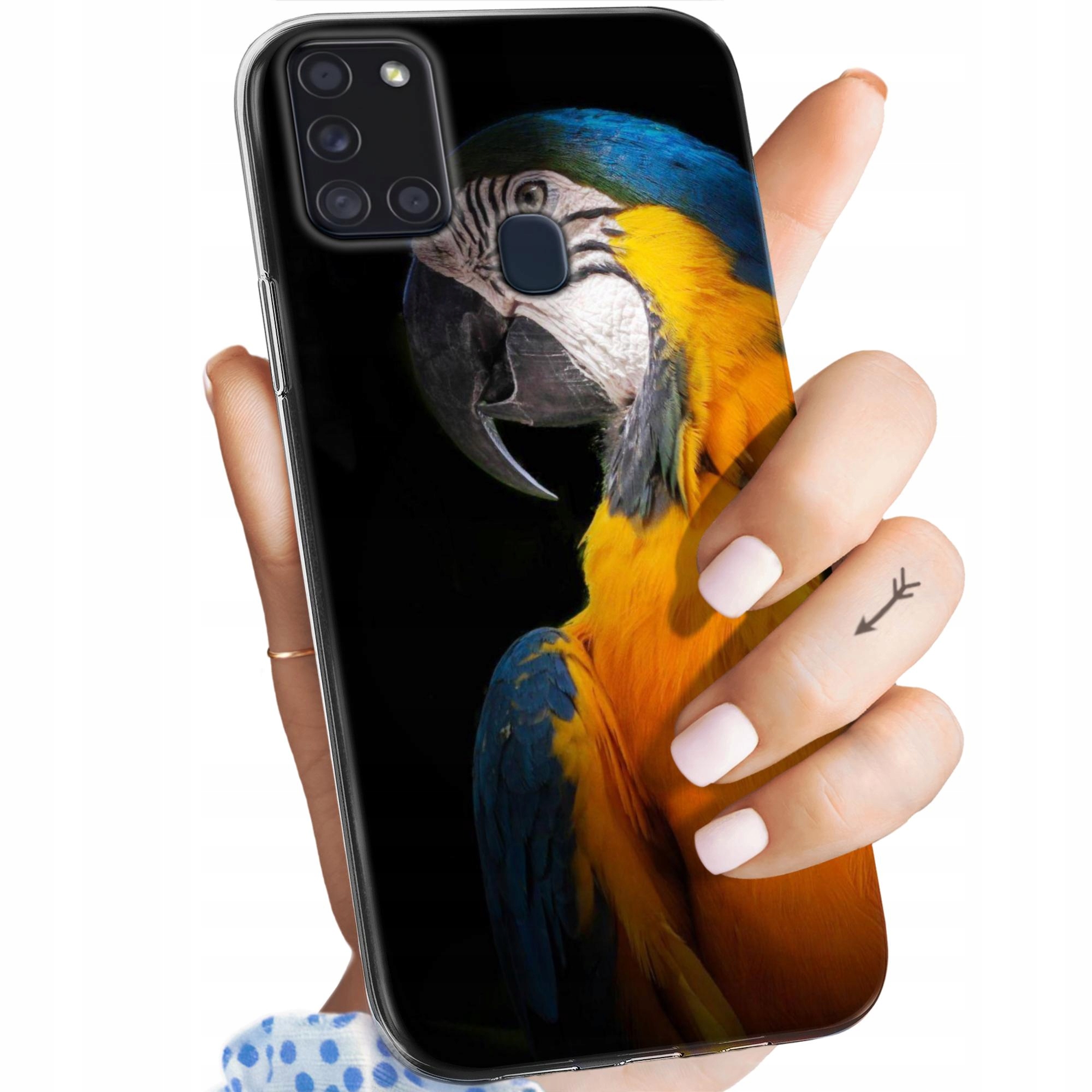 Etui Do Samsung Galaxy A21S Papuga Papużka Tukan Obudowa Pokrowiec