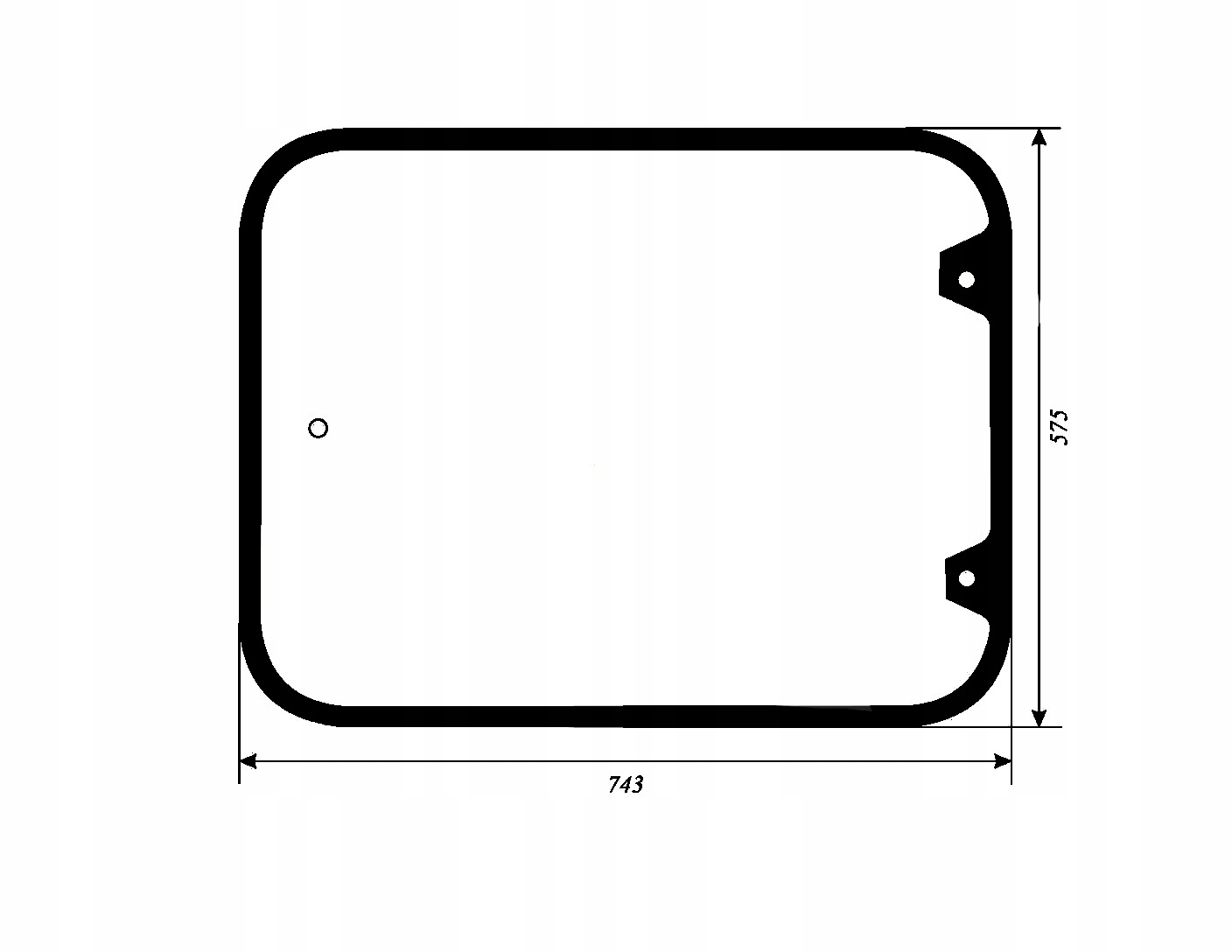 Заднее стекло JCB 505-20, 525-60, 527-58 332/G0480