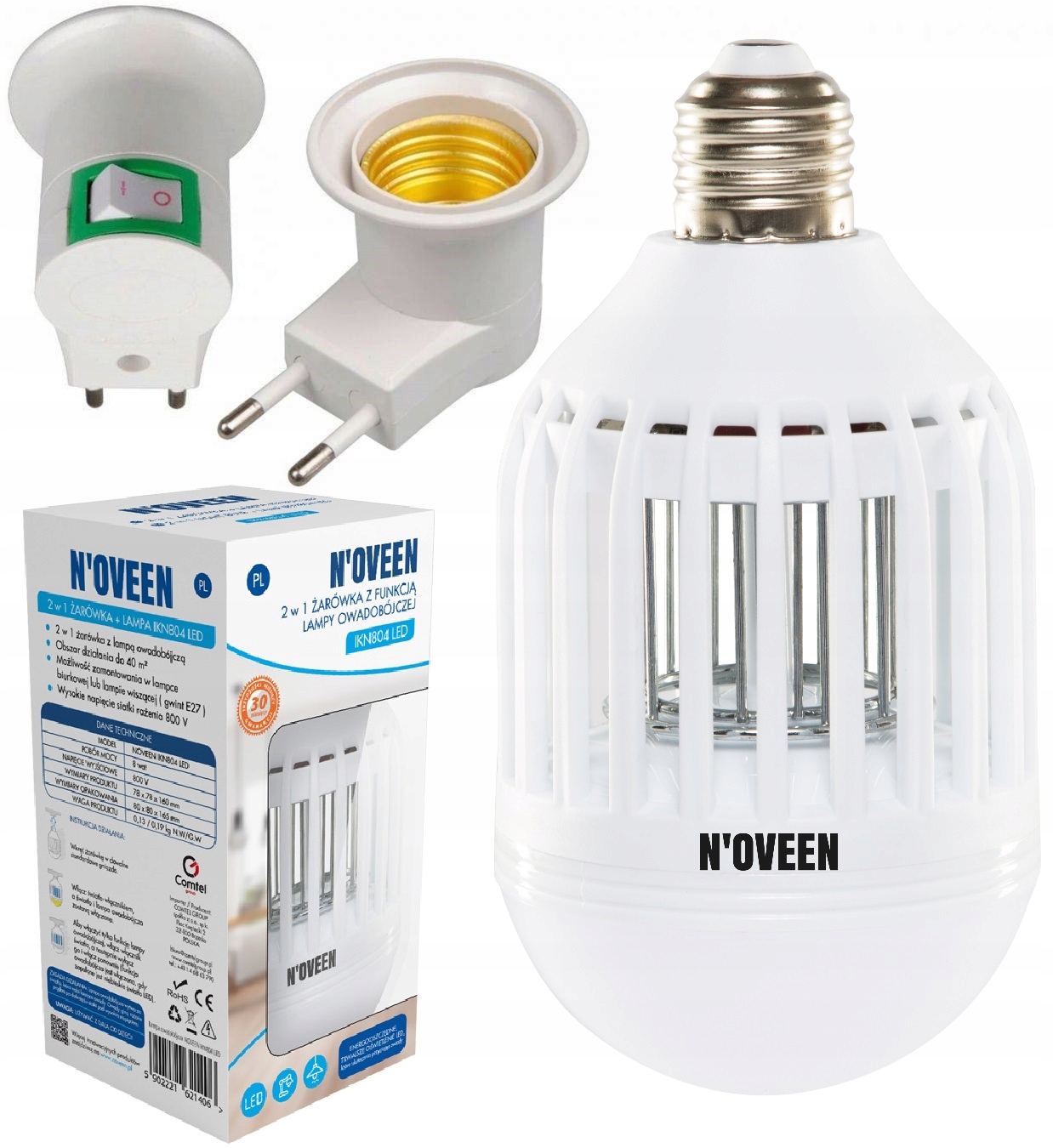 

Lampa Żarówka Owadobójcza Led Komary Muchy E27