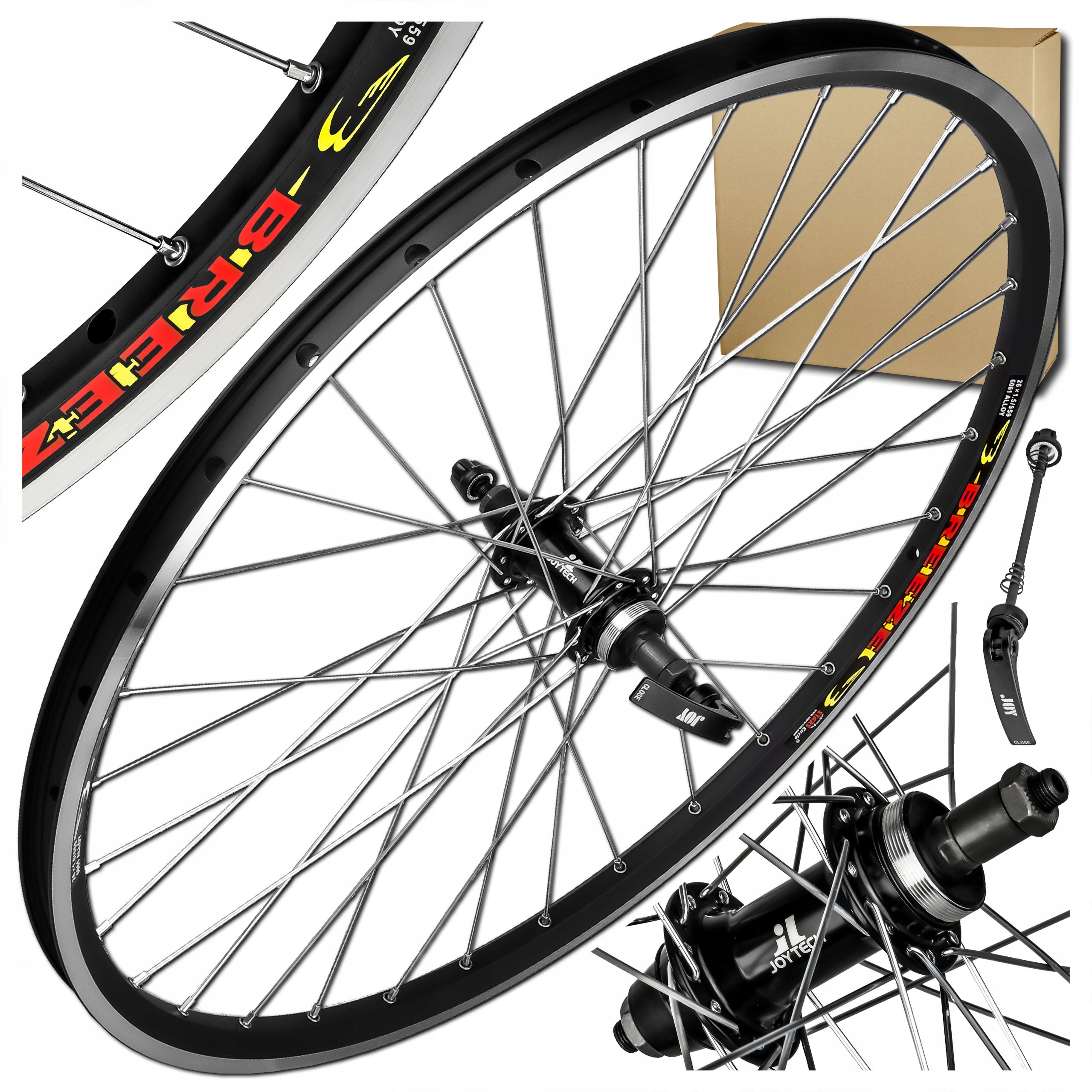 Koło Rowerowe Tył Stars 26'' 559x19 Joytech V-brake Wolnobieg Zacisk Czarne