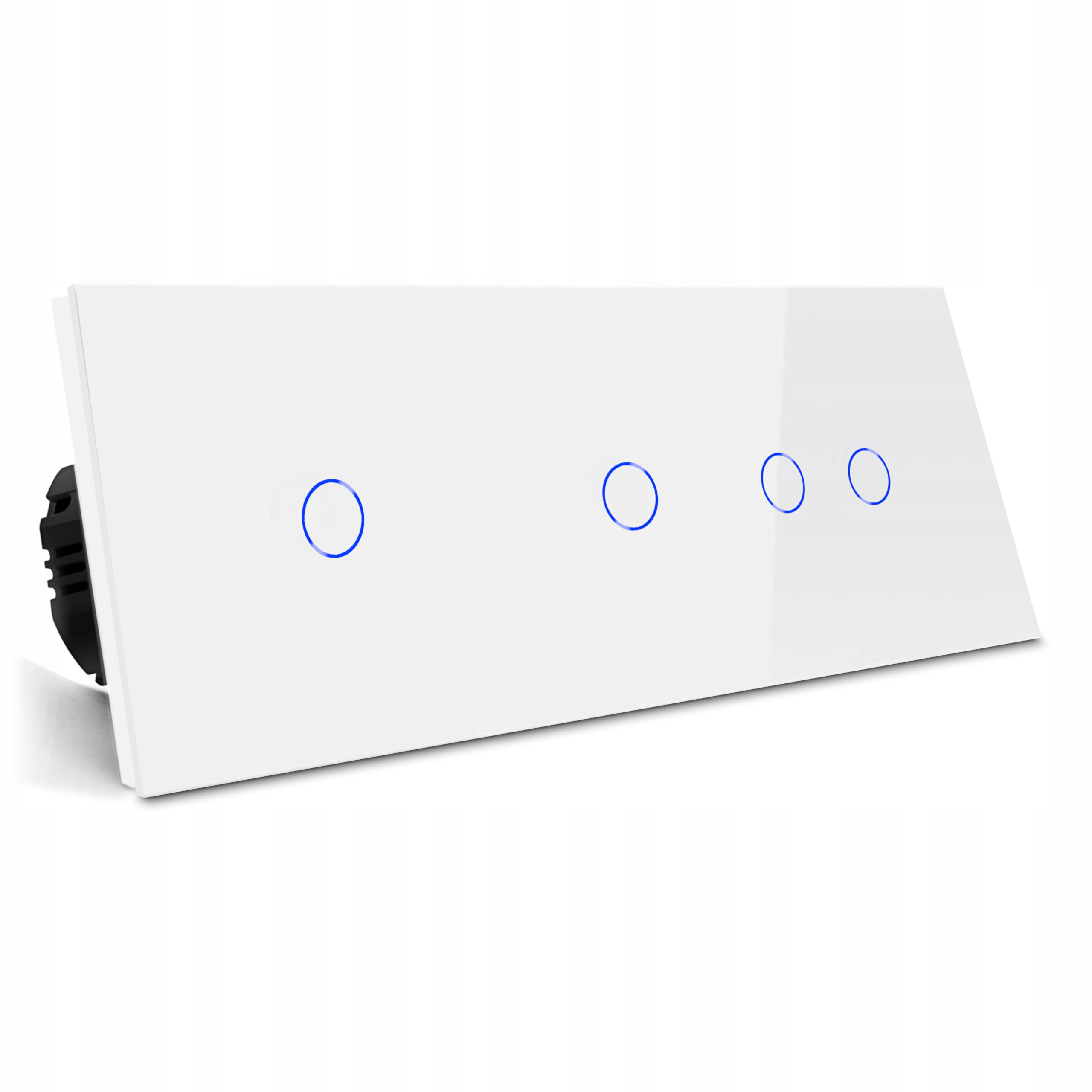 Dotykový Spínač Schodového Svetla Trojitý 1+1+2 Sklenený Vypínač