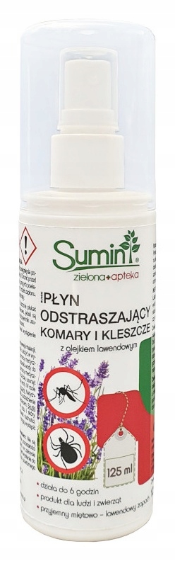 

Płyn odstraszający komary z lawendą 125 ml Sumin