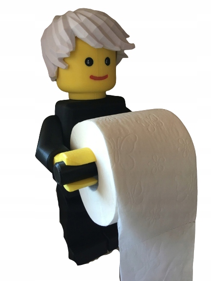

Uchwyt na papier toaletowy Lego Man Czarny