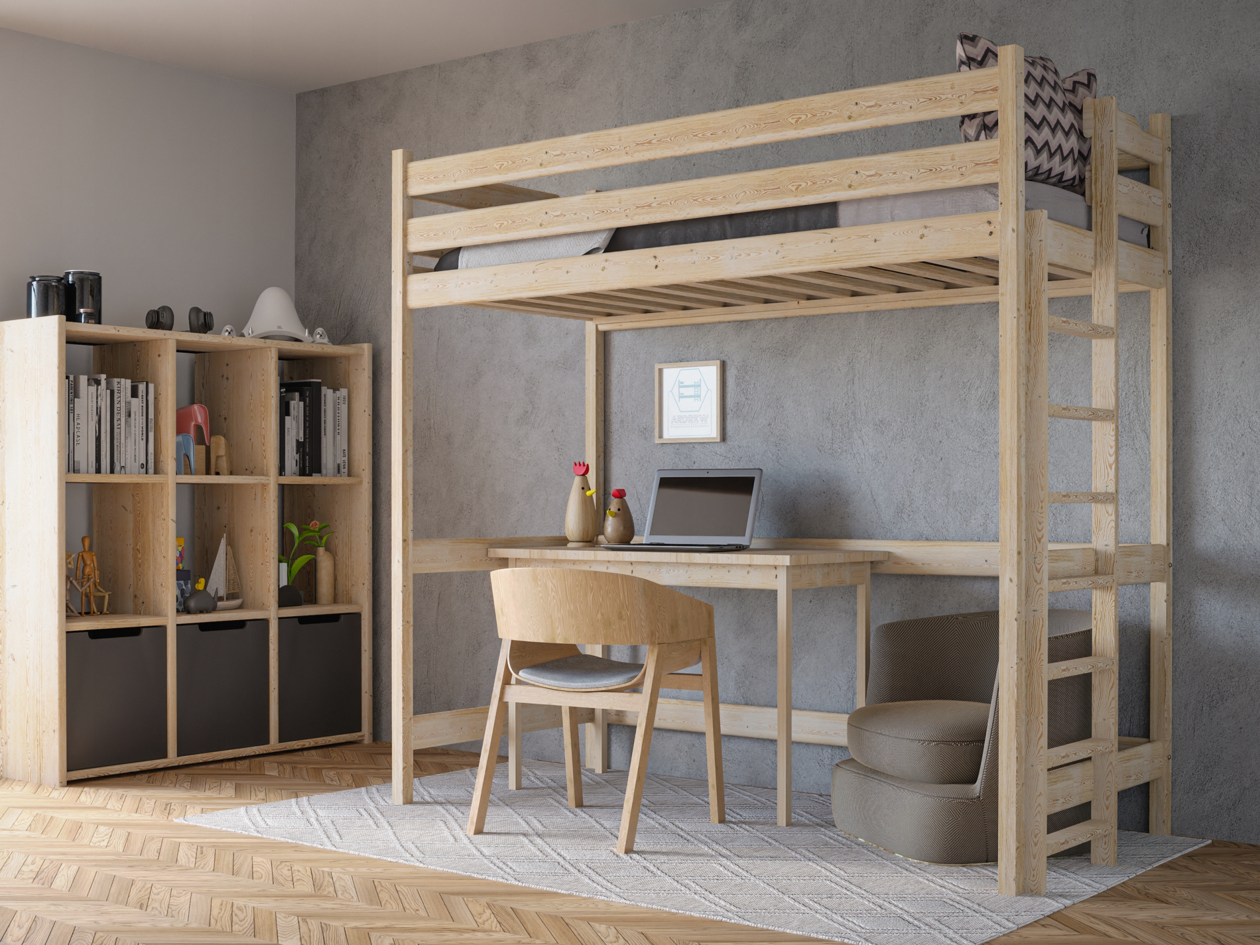 ŁÓŻKO ANTRESOLA TADEK + Typ łóżko piętrowe