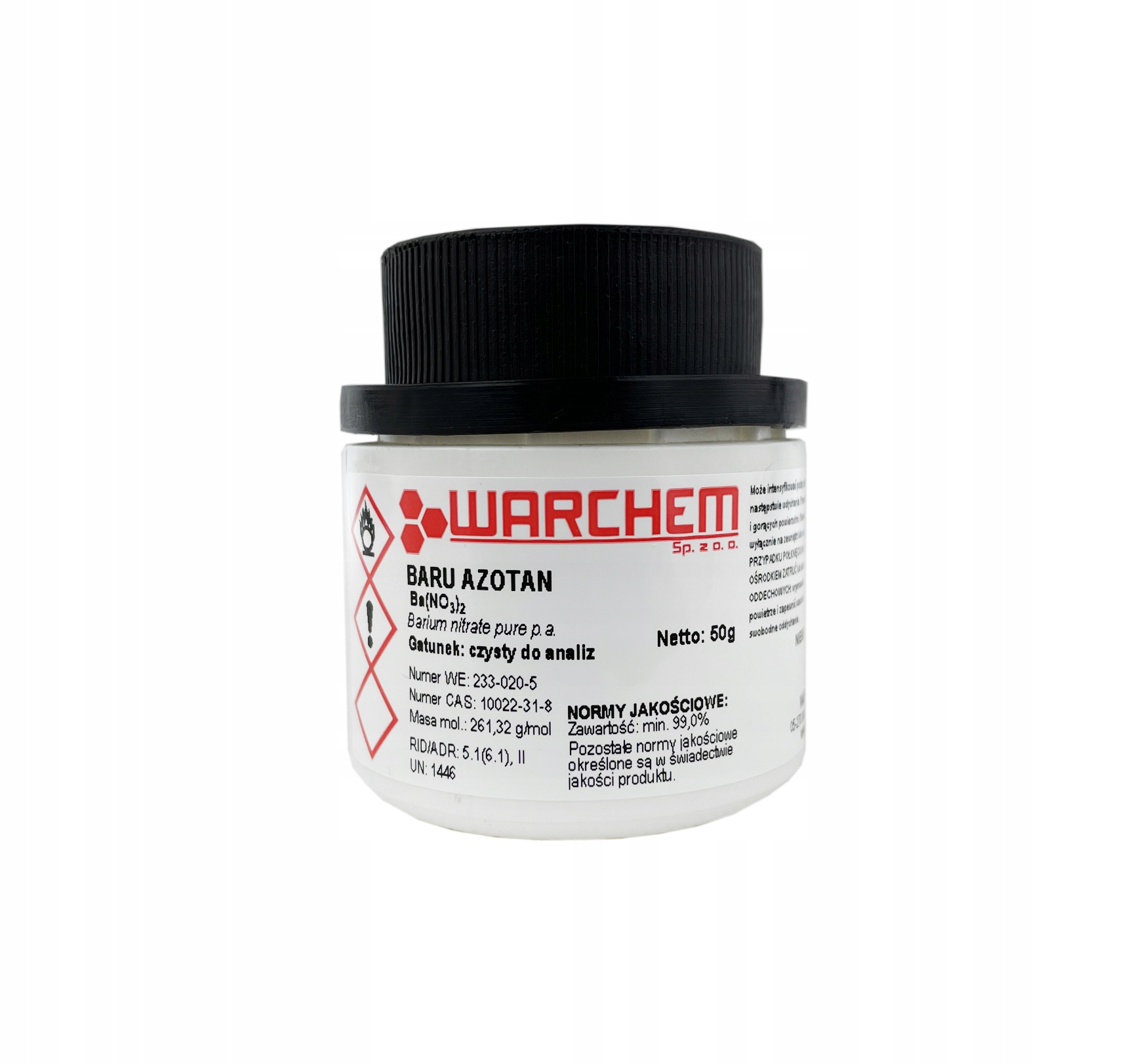 

Azotan Baru Czda 50g