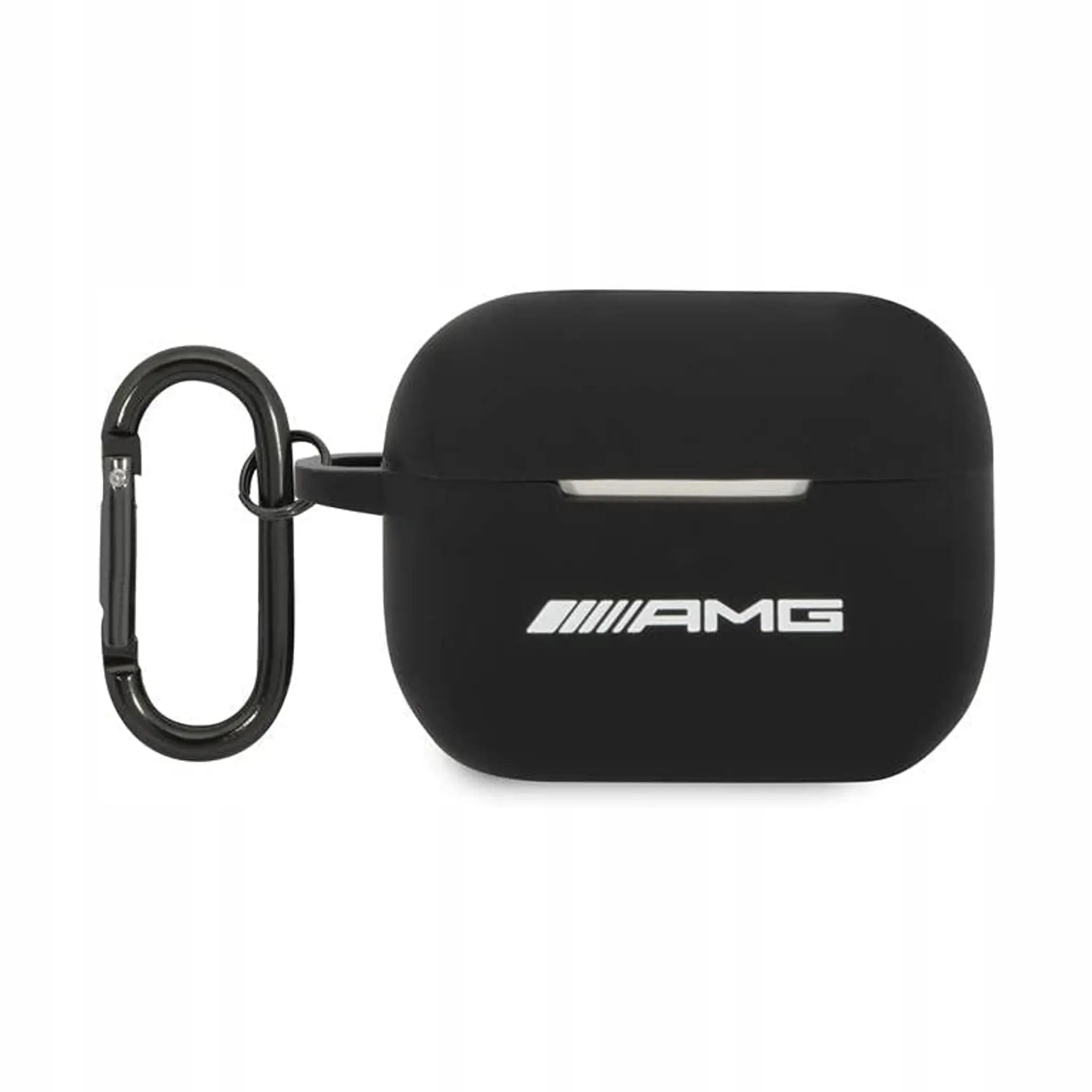 Etui Amg AirPods Pro, czarne duże silikonowe logo
