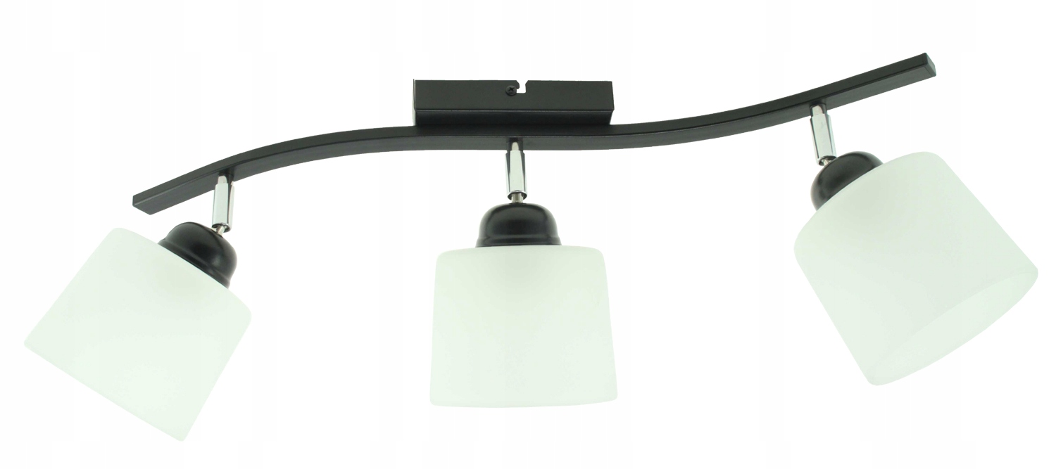 Żyrandol Lampa Wisząca Sufitowa Żyrandol Led Fala Black 3 czarny