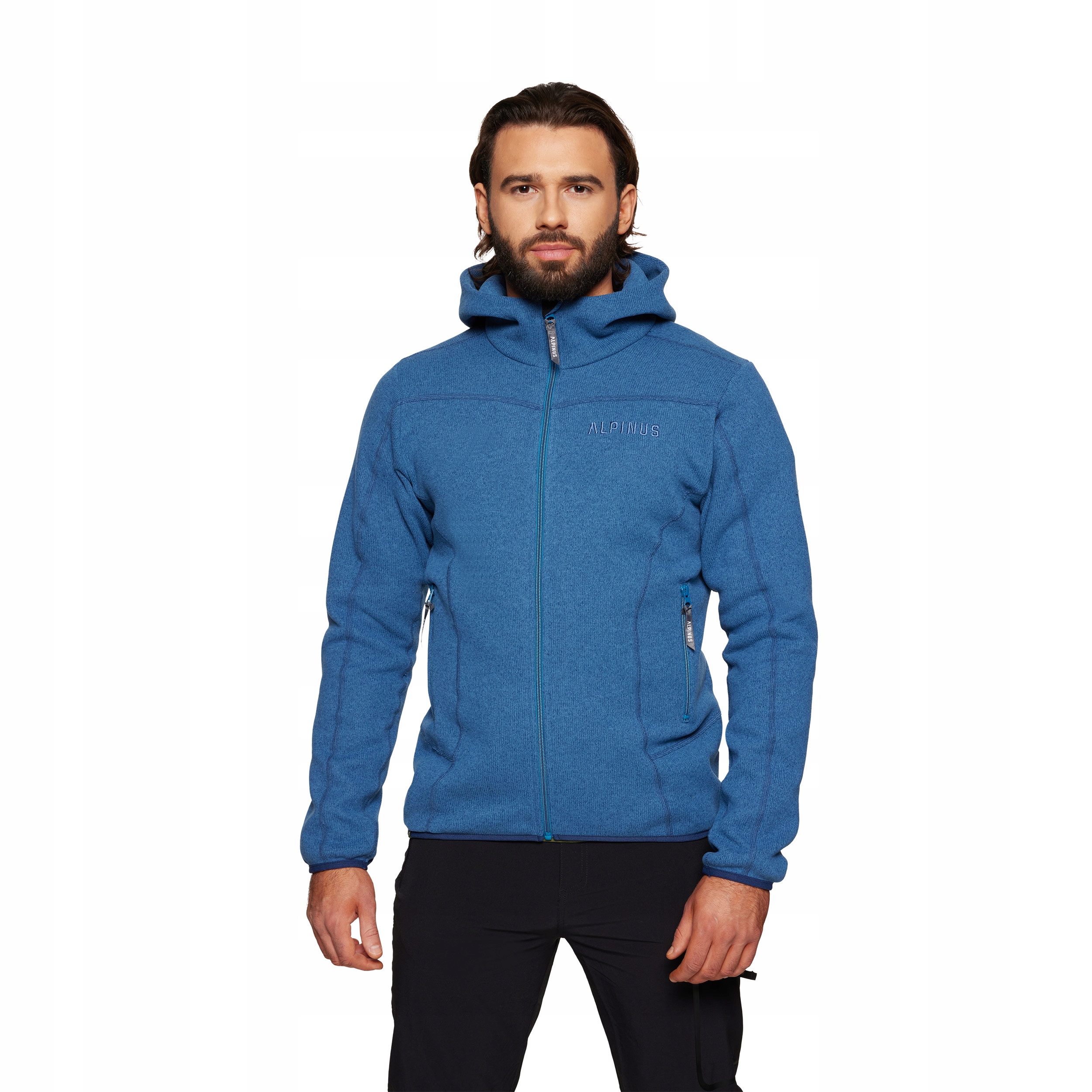 Mikina fleecová Alpinus Barbiano modrá Polartec S