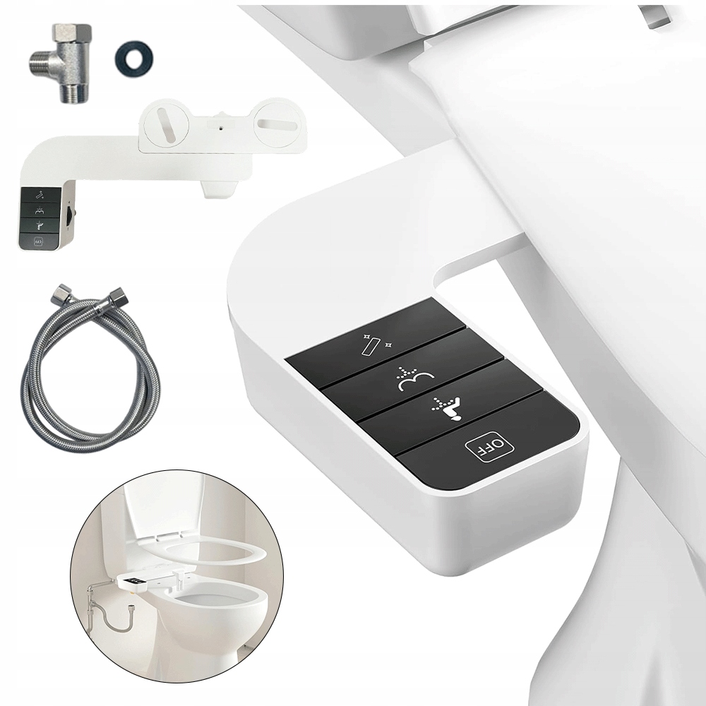 Bidet na toaletu Smart Samočistící bidetový nástavec pro čištění