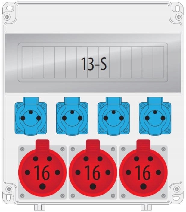 Rozvaděč R-box Lux 320R 3x16A/5P 4x230V 13S B.18.320-2