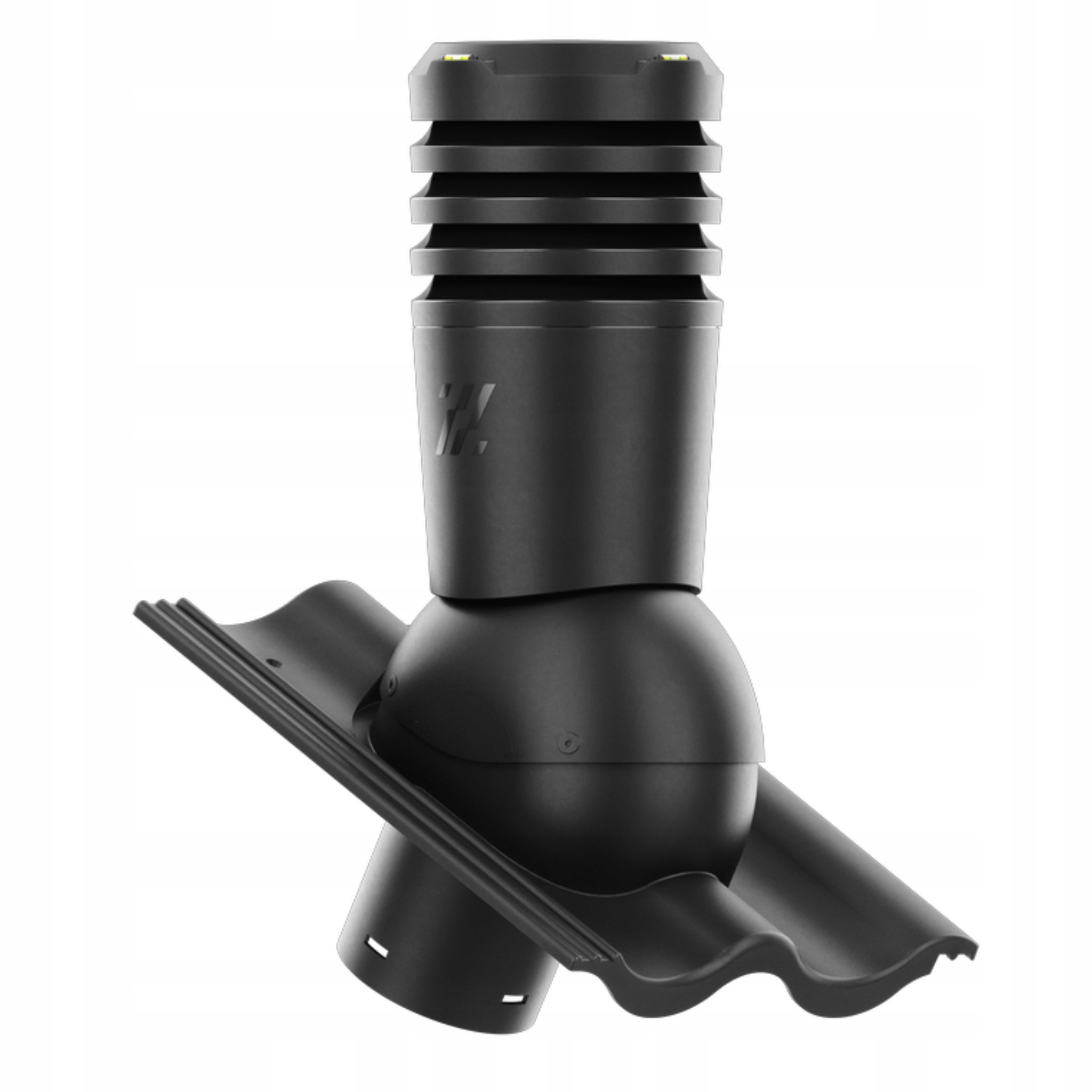 Větrací komín ECO150 střešní taška Braas Keltská Černá