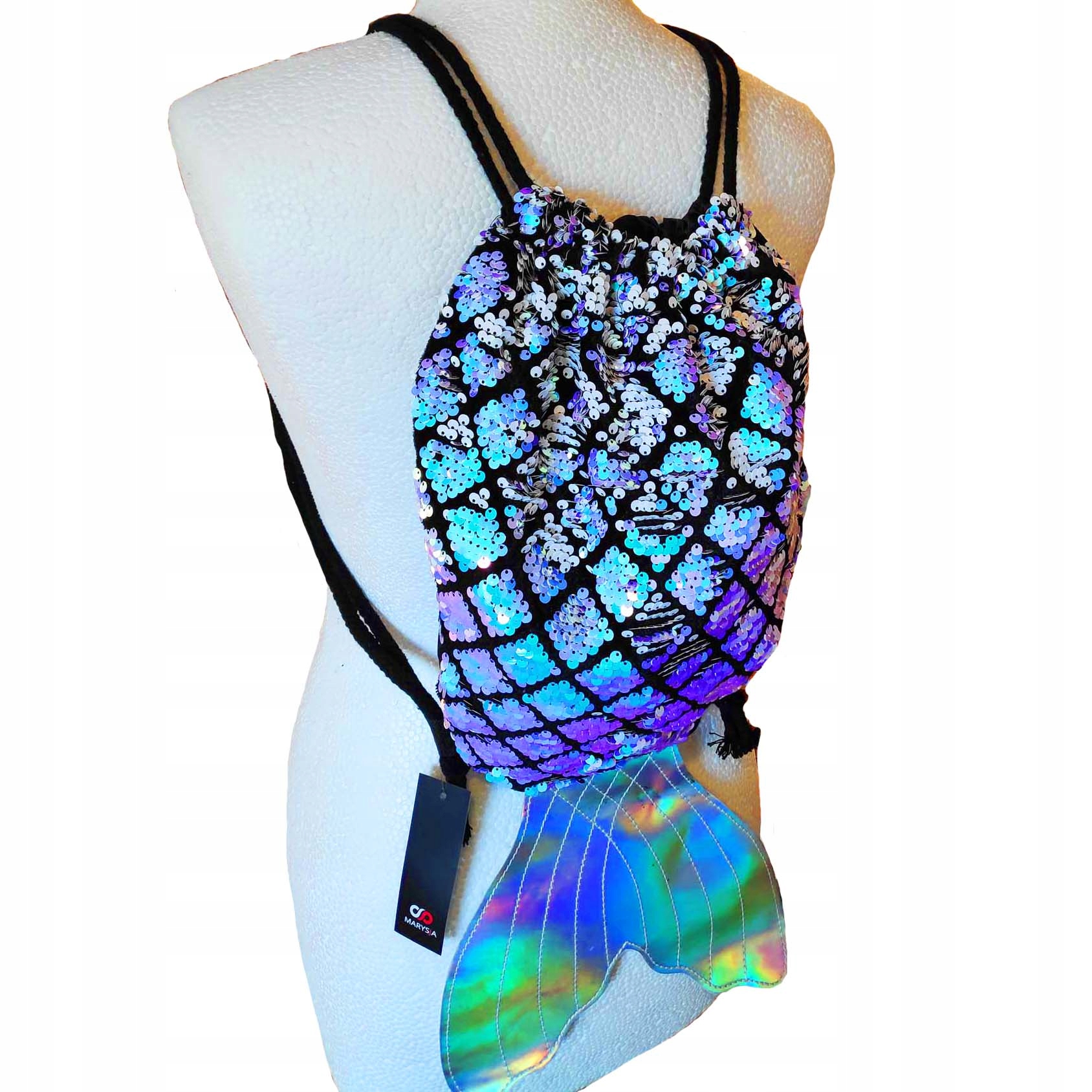 

Worek Plecak Mermaid Syrenka Cekin Szkolny rybka